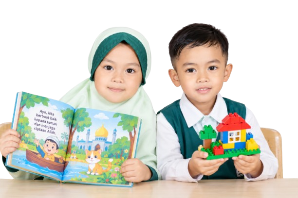 lego dan buku cerita anak di KB Islam Salsabila Plus